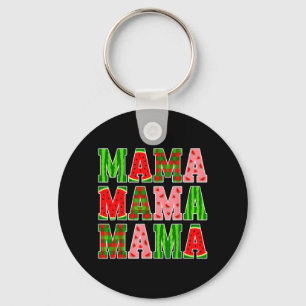 Mama Watermelon Matching Family Summer Fruits Keychain
