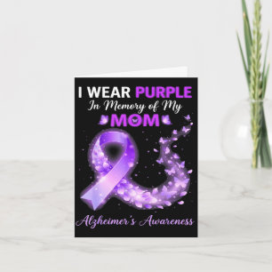Mama wear purple in memory of mom alzheimer’s card