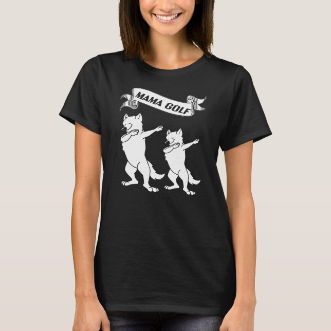 Mama Wolf Family of Wolves  T-Shirt (Front)