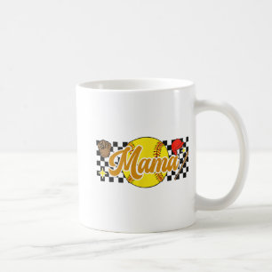 Mama Women Mothers Day Softball Lover Softball Mom Coffee Mug