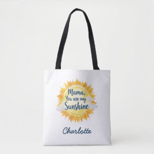 Mama You Are My Sunshine Heartfelt Mother's Day Tote Bag