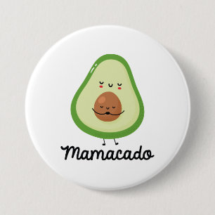 Mamacado 3 Inch Round Button