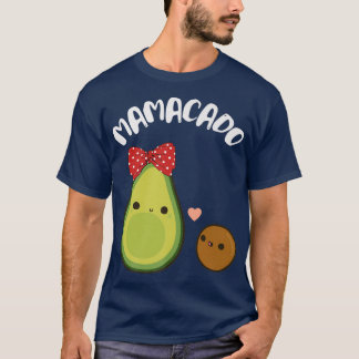 Mamacado Cute Avocado Pregnant Mom Vegan Mother Da T-Shirt