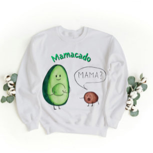 Mamacado Funny Avocado Mom Design – Cute Pun Gift Sweatshirt