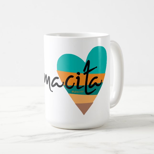 Mamacita • 80's Heart Coffee Mug (Front Right)
