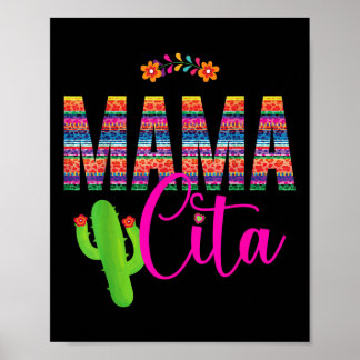 Mamacita Cinco De Mayo 5 De Mayo Cactus Fiesta Wom Poster
