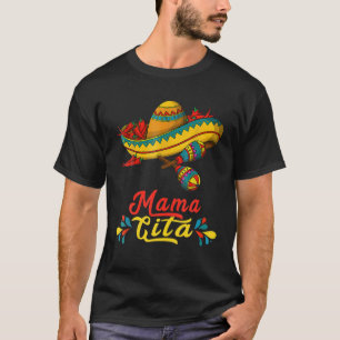 Mamacita Cinco De Mayo Taco Fiesta Mom Funny Mexic T-Shirt
