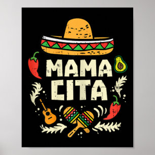 Mamacita Family Cinco De Mayo Matching Couple Mexi Poster