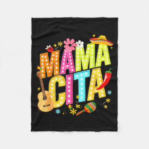 Mamacita family cinco de mayo matching mexican fleece blanket