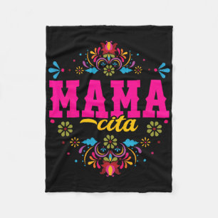 Mamacita First Fiesta Birthday For Women - Cactus Fleece Blanket