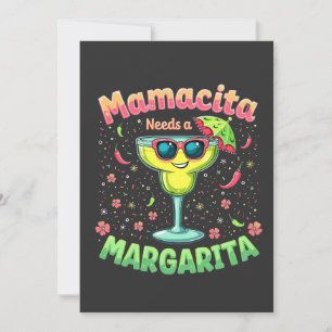 Mamacita Needs a Margarita  Cinco De Mayo Party Invitation
