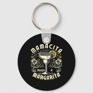 Mamacita Needs A Margarita Funny Cinco De Mayo Cut Keychain