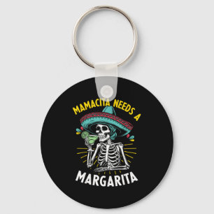 Mamacita needs a margarita funny cinco de mayo keychain