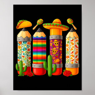 Mamacita Needs A Spicy Margarita Funny Cinco De Ma Poster