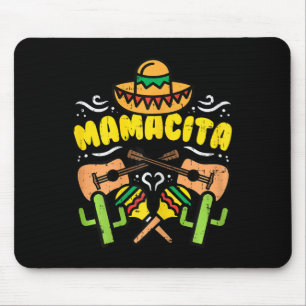 Mamacita Sombrero Cinco De Mayo Fiesta Mexican Men Mouse Pad