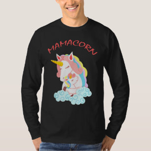 Mamacorn Adorable Unicorn Mom Magical Mother's Day T-Shirt