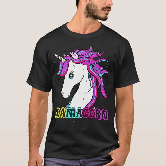 Mamacorn Cute Unicorn Mom Costume Mother's Day 6 T-Shirt (Front)