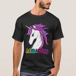 Mamacorn Cute Unicorn Mom Costume Mother's Day 8 T-Shirt