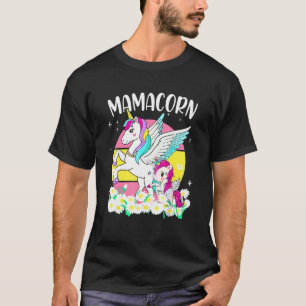 Mamacorn Cute Unicorn Mom Costume Mother's Day 9 T-Shirt