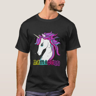 Mamacorn Cute Unicorn Mom Costume Mother's Day T-Shirt