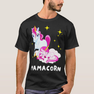 Mamacorn Mama Unicorn Mother Ladies T-Shirt
