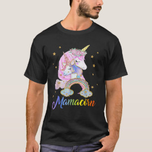 MamaCorn Mom Funny Unicorn Mother s Day Gift T Shi T-Shirt