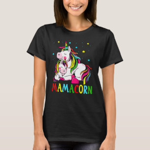 Mamacorn Unicorn Autism Costume Mom Mother's Day T-Shirt