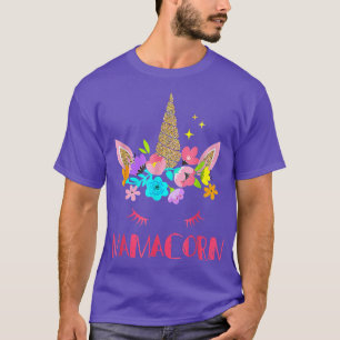 Mamacorn Unicorn Costume Cute Mom Mother's Day Fun T-Shirt