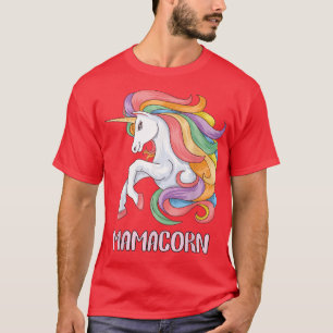 Mamacorn Unicorn Costume Mom Mother's Day T-Shirt