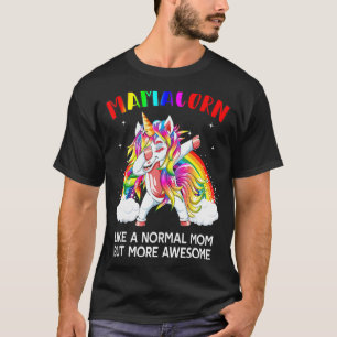 Mamacorn Unicorn Funnyu2019s Womens Costume Mom Mo T-Shirt