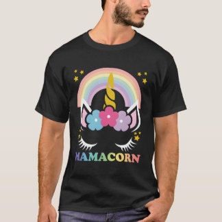 Mamacorn Unicorn Mama Cute Unicorn Mom Mamacorn Un T-Shirt