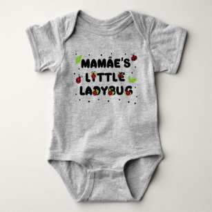 Mamãe's Little Ladybug - Cute  Baby Bodysuit