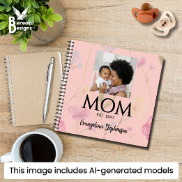 Maman a établi le journal de la fleur sauvage rose