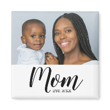 Maman a établi un aimant de cadeau photo