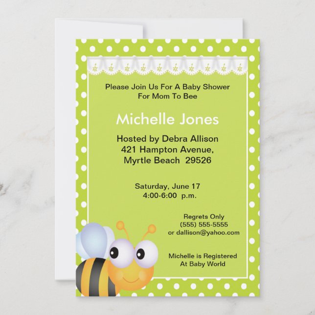 Maman À Être Baby shower Invitation (Devant)