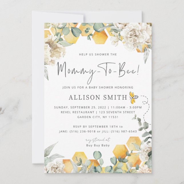 Maman À Être Baby shower Invitation (Devant)