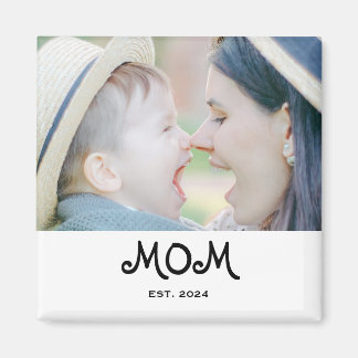 Maman a fondé un cadeau photo aimant