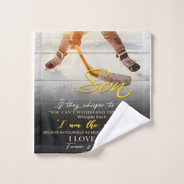 Maman À mon Fils Cadeau, Son Idée Cadeau Anniversa (Gant de toilette)