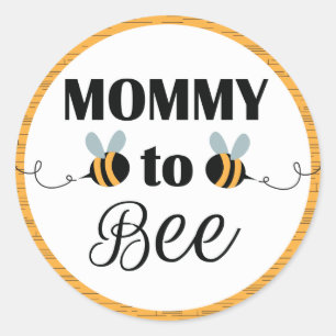 Maman aux autocollants d'abeille - abeille de baby