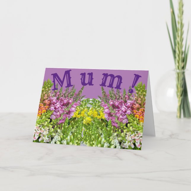 MAMAN ! Carte (Devant)
