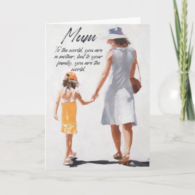 Maman Cartes d'anniversaire pour mère avec verse (Devant)