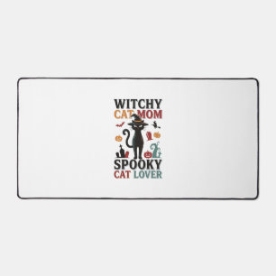 Maman chat Halloween Design vintage sorcière amate
