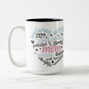 Maman Coeur Deux Tons Mug 15oz