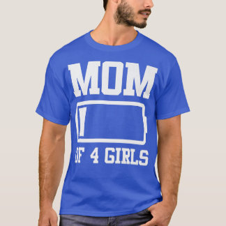 Maman de 4 filles Funny Mère's Day Premium T-Shirt