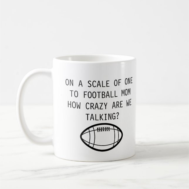 Maman de football | Mug drôle (Gauche)