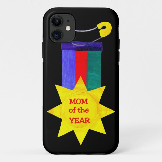 Maman de l'année Médaille iPhone 6/6s Coque (Dos)