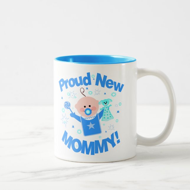 Maman de première fois de tasse de café de bébé (Droit)