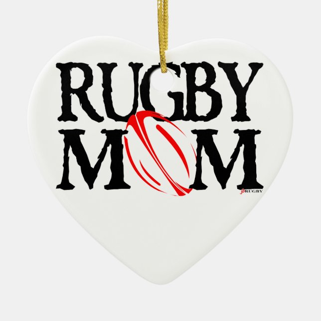 Maman de rugby - ornement (Devant)