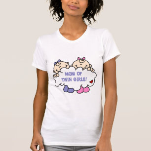 Maman de Twin Girls Tshirts et cadeaux