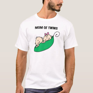 Maman des Jumeau-Pois en T-shirts et cadeaux d'une